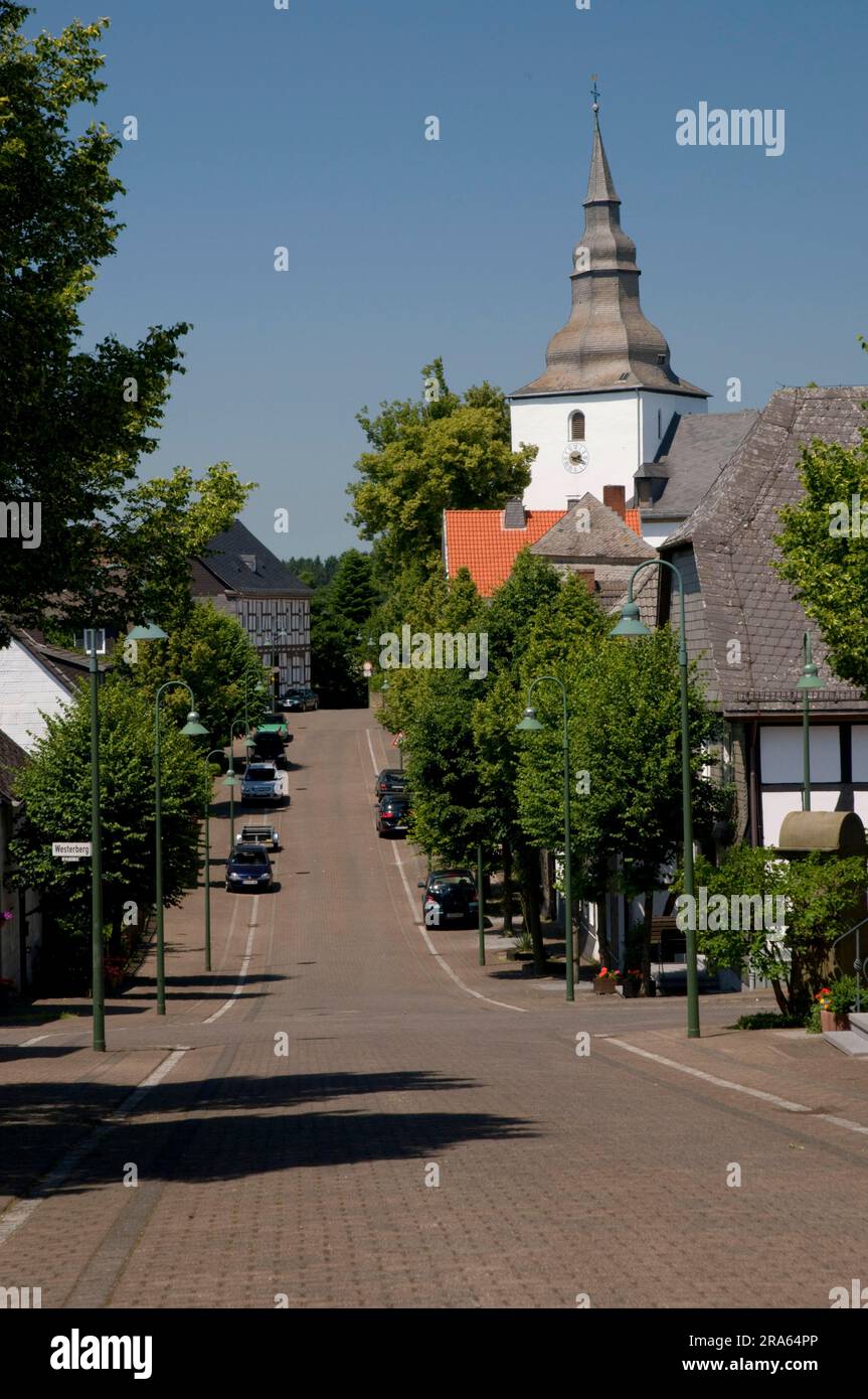 Warstein-Bélecke, pays aigre, Rhénanie-du-Nord-Westphalie, Allemagne Banque D'Images