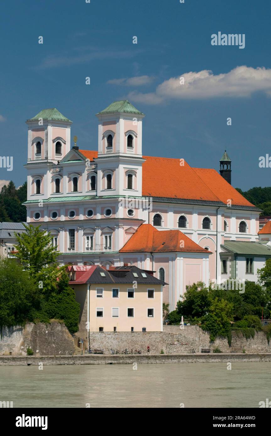 Église jésuite St.Michael, Passau, parc national de la forêt bavaroise, Bavière, Allemagne Banque D'Images