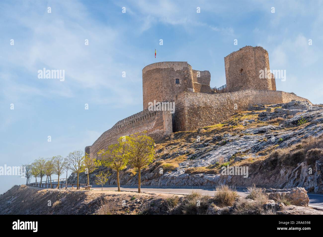 Château de Consuegra (Château de la Muela) - Consuegra, Castilla-la Mancha, Espagne Banque D'Images