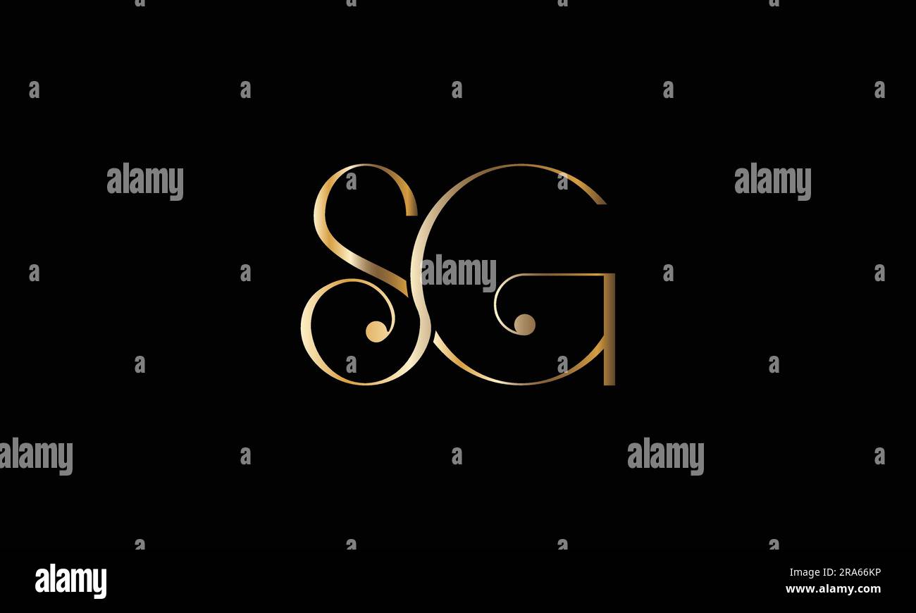 SG, GS, lettres abstraites logo Monogram Illustration de Vecteur