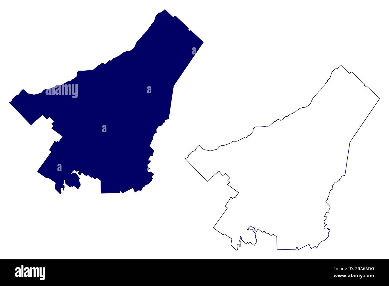 Région administrative de Chaudiere-Appalaches (Canada, province de Québec, Amérique du Nord) carte illustration vectorielle, dessin gribble carte de Chaudiere-Appalaches Illustration de Vecteur