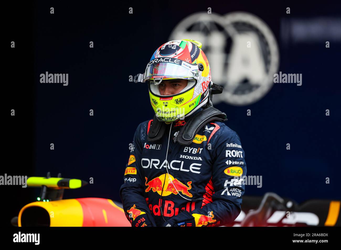 Spielberg, Autriche. 01st juillet 2023. PEREZ Sergio (mex), Red Bull Racing RB19, portrait lors de la ronde 7th du Championnat de Formule 2 de la FIA 2023 de 30 juin à 2 juillet 2023 sur le Red Bull Ring, à Spielberg, Autriche - photo Florent Gooden/DPPI crédit: DPPI Media/Alay Live News Banque D'Images