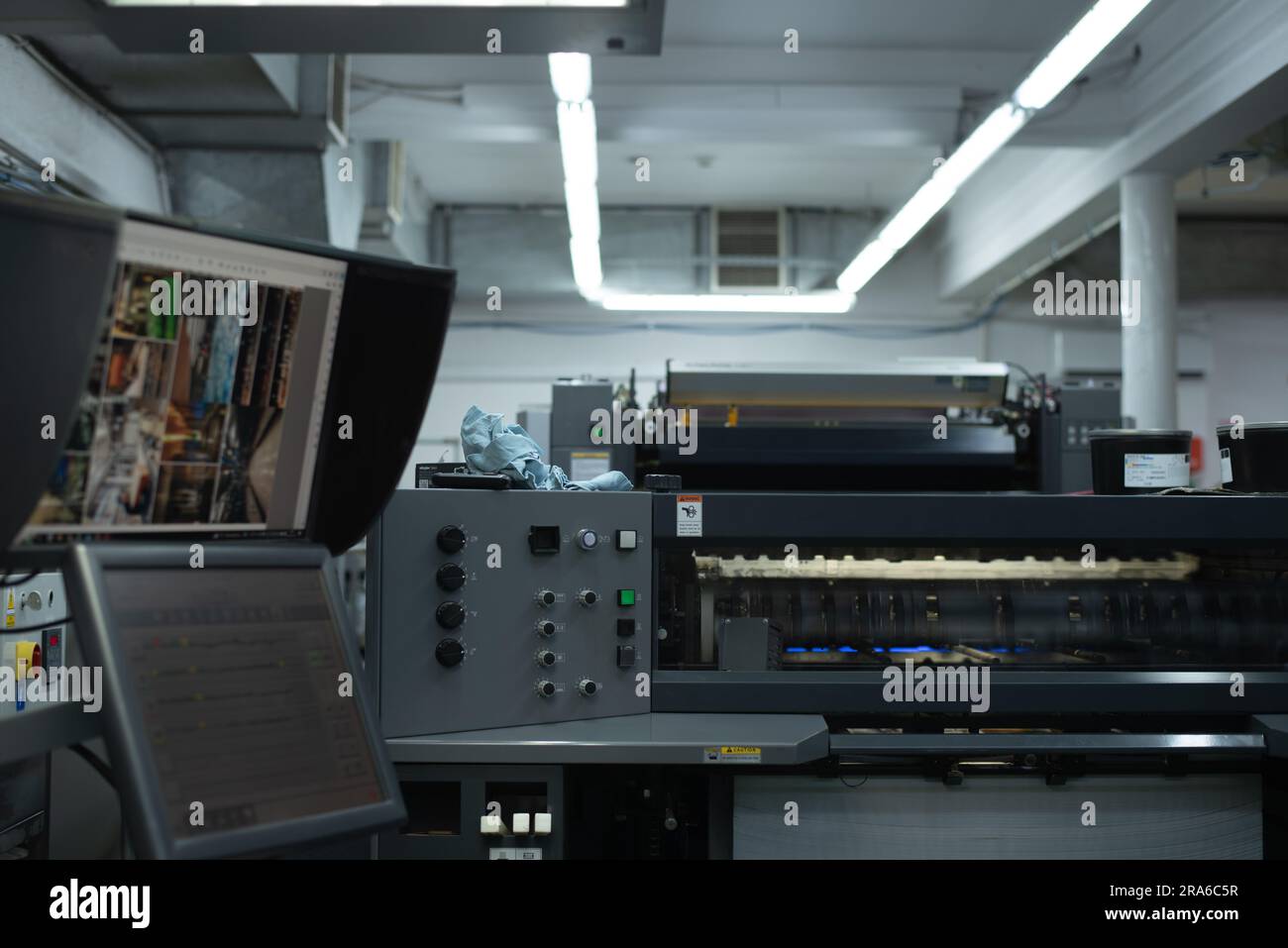 Impression maison procédé d'impression intérieur machines papier Banque D'Images