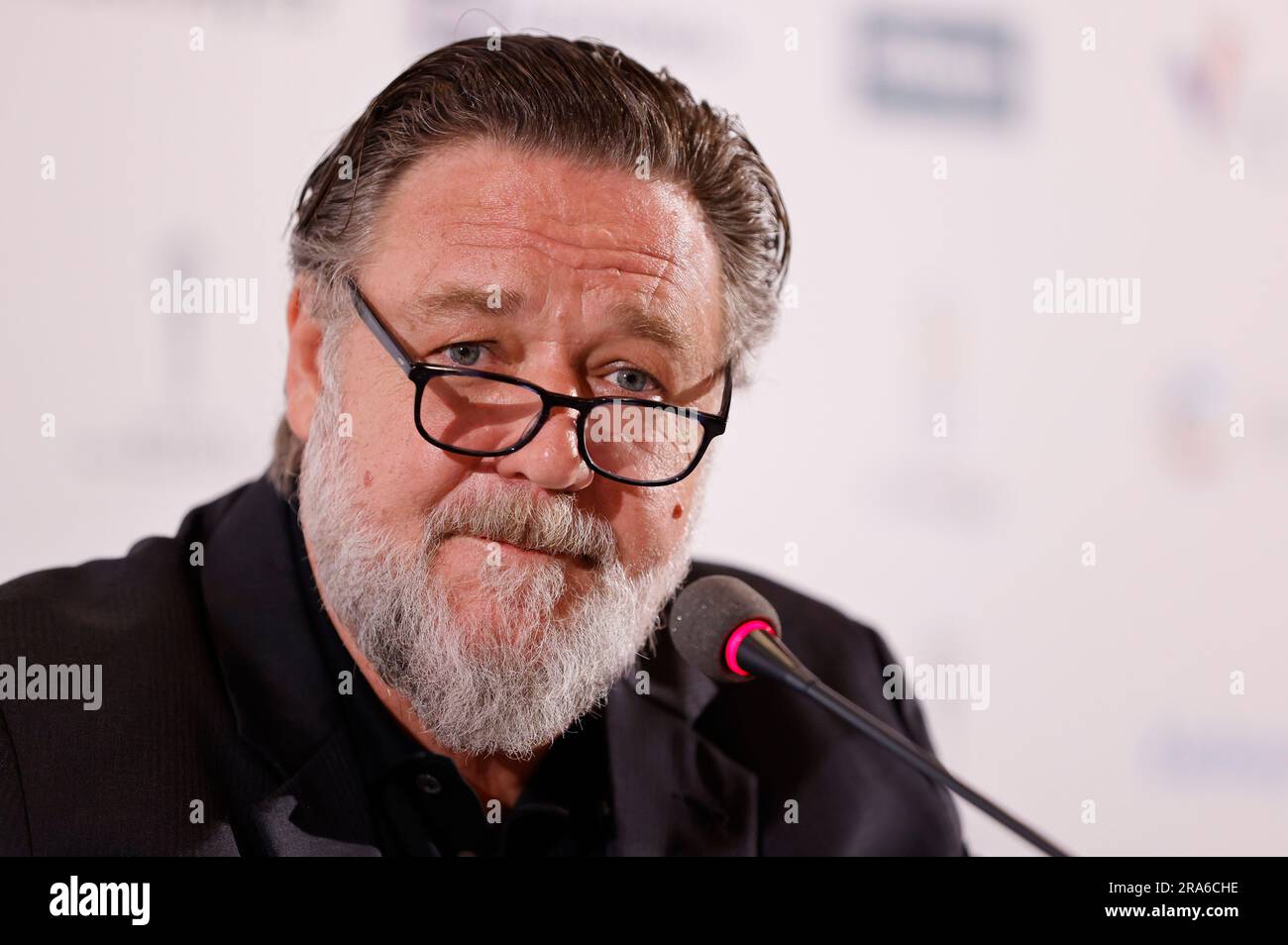 Russell Crowe BEI der Pressekonferenz zum 'hommage à Russell Crowe' auf dem 57. Internationalen Filmfestival Karlovy Vary 2023 im Hotel Thermal. Karlsbad, 01.07.2023 Banque D'Images