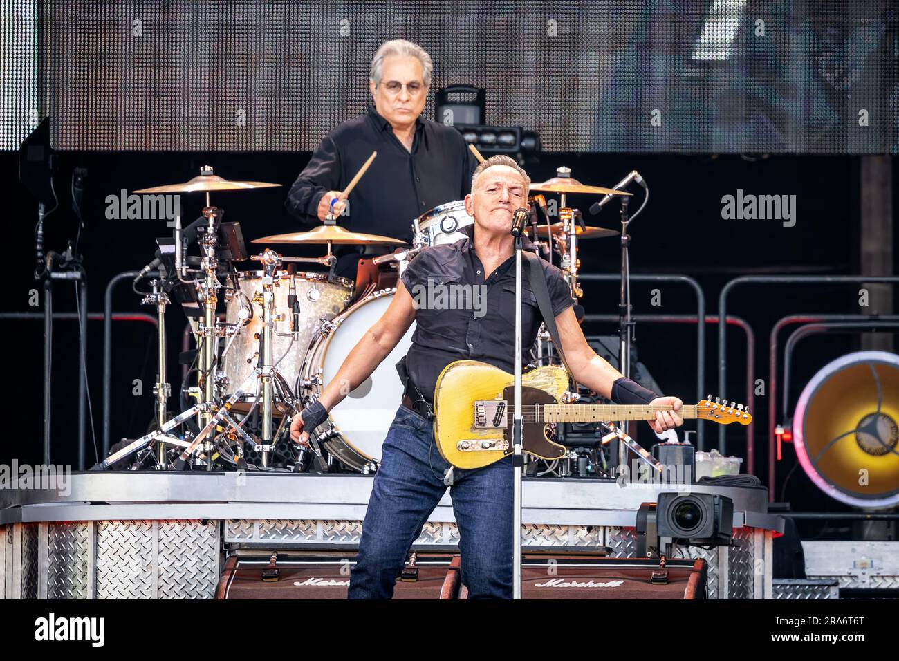 Oslo, Norvège. 30th juin 2023. Le chanteur, compositeur et musicien américain Bruce Springsteen interprète un concert avec le E Street Band à Voldslokka à Oslo. (Crédit photo : Gonzales photo/Alamy Live News Banque D'Images