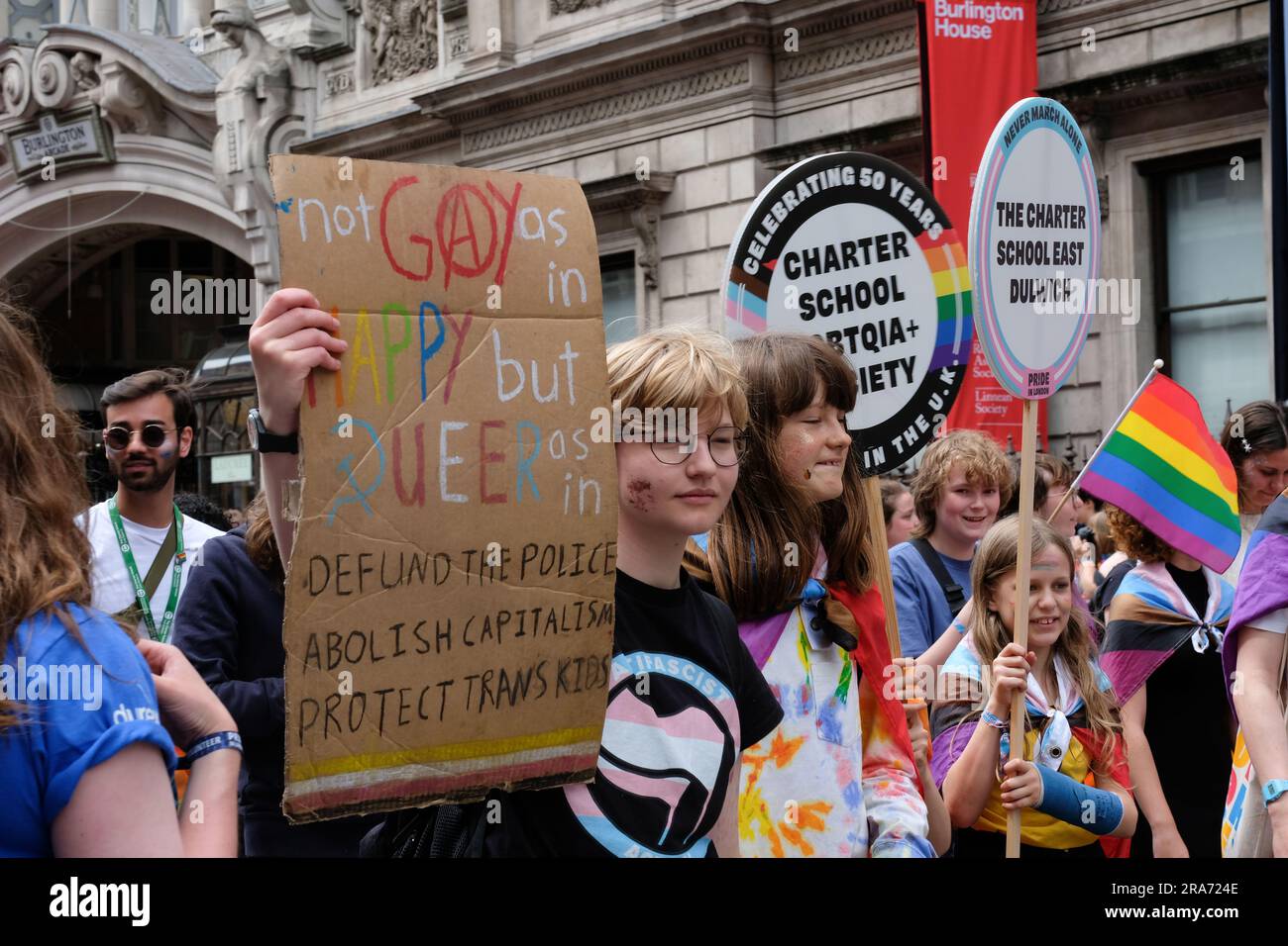 Londres, Royaume-Uni. 1st juillet 2023. People march The Pride in London Parade 2023. Laura Gaggero/Alamy Live News Banque D'Images