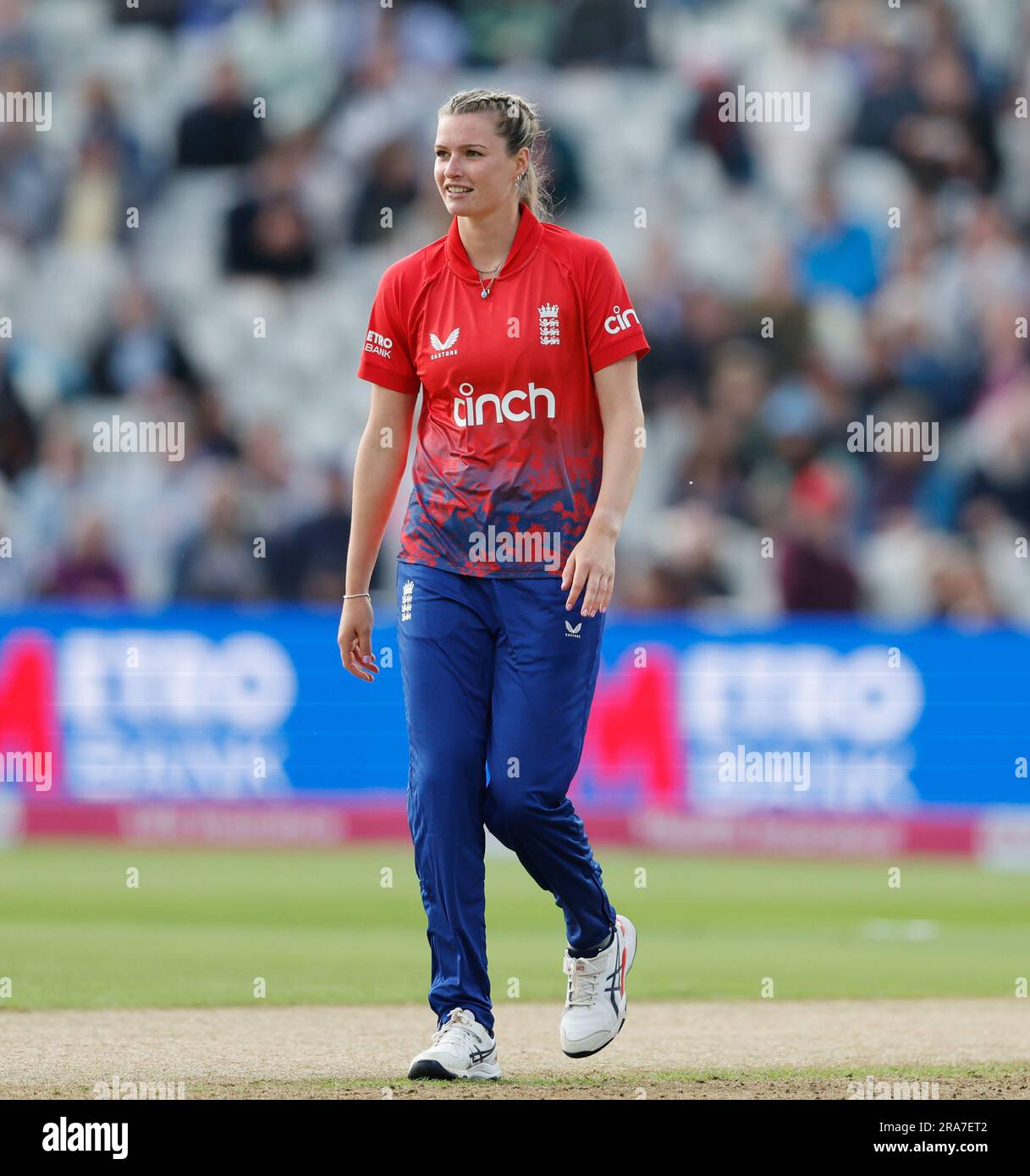 Edgbaston, Birmingham, Royaume-Uni. 1st juillet 2023. 1st Womens Ashes IT20, Angleterre contre Australie; Lauren Bell of England crédit: Action plus Sports/Alamy Live News Banque D'Images