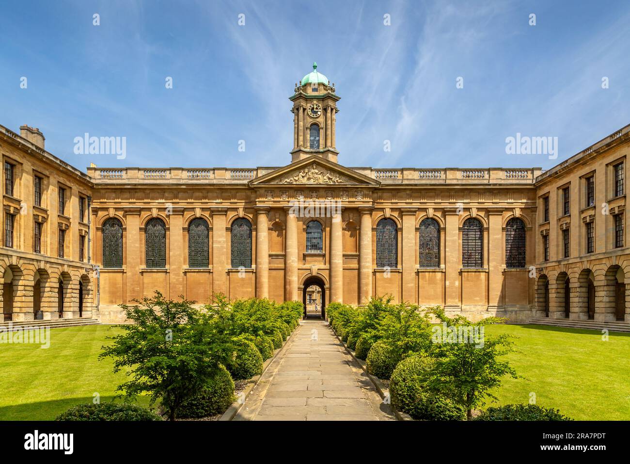Université d'Oxford - le Queen's College Banque D'Images