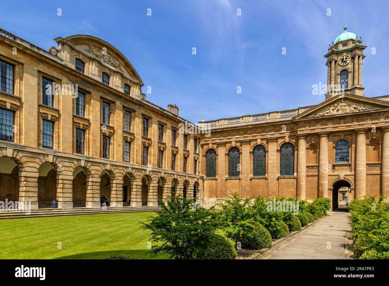 Université d'Oxford - le Queen's College Banque D'Images