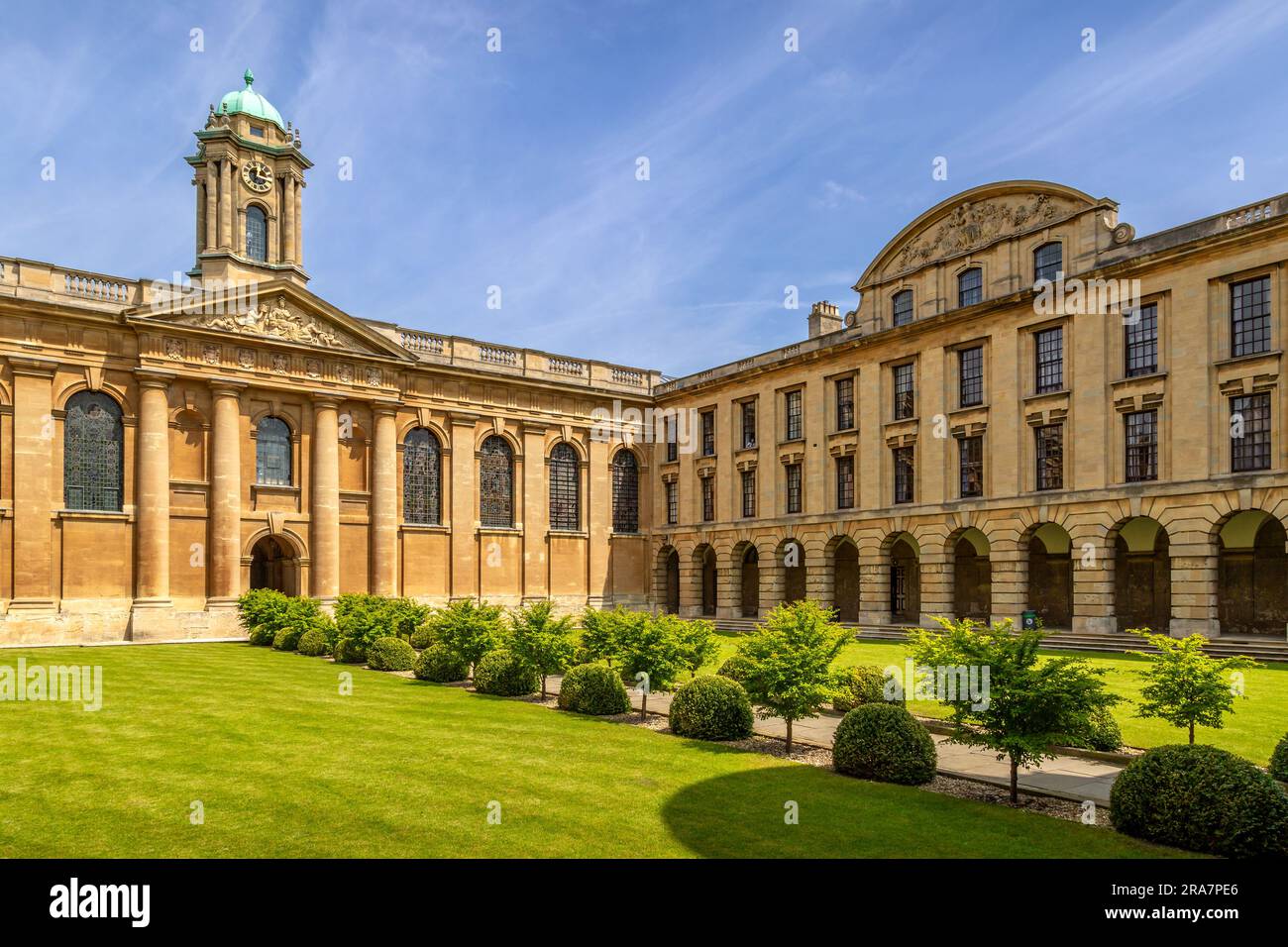 Université d'Oxford - le Queen's College Banque D'Images