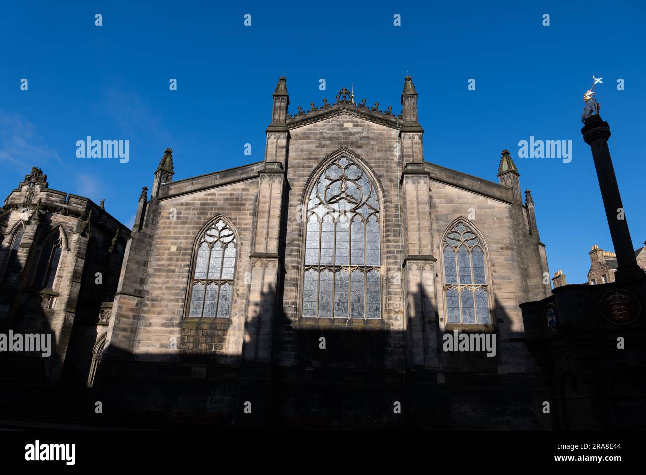 Cathédrale St Giles à Édimbourg, Écosse, Royaume-Uni. Église gothique fondée au 12th siècle. Banque D'Images