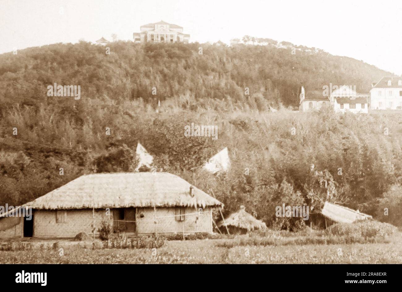 Snake Hill, Chine, époque victorienne Banque D'Images