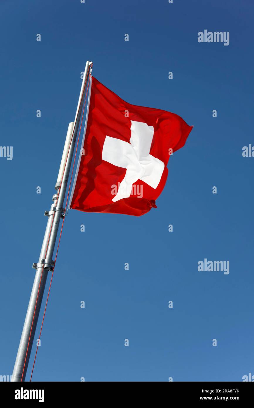 Drapeau Schweitzer Banque D'Images