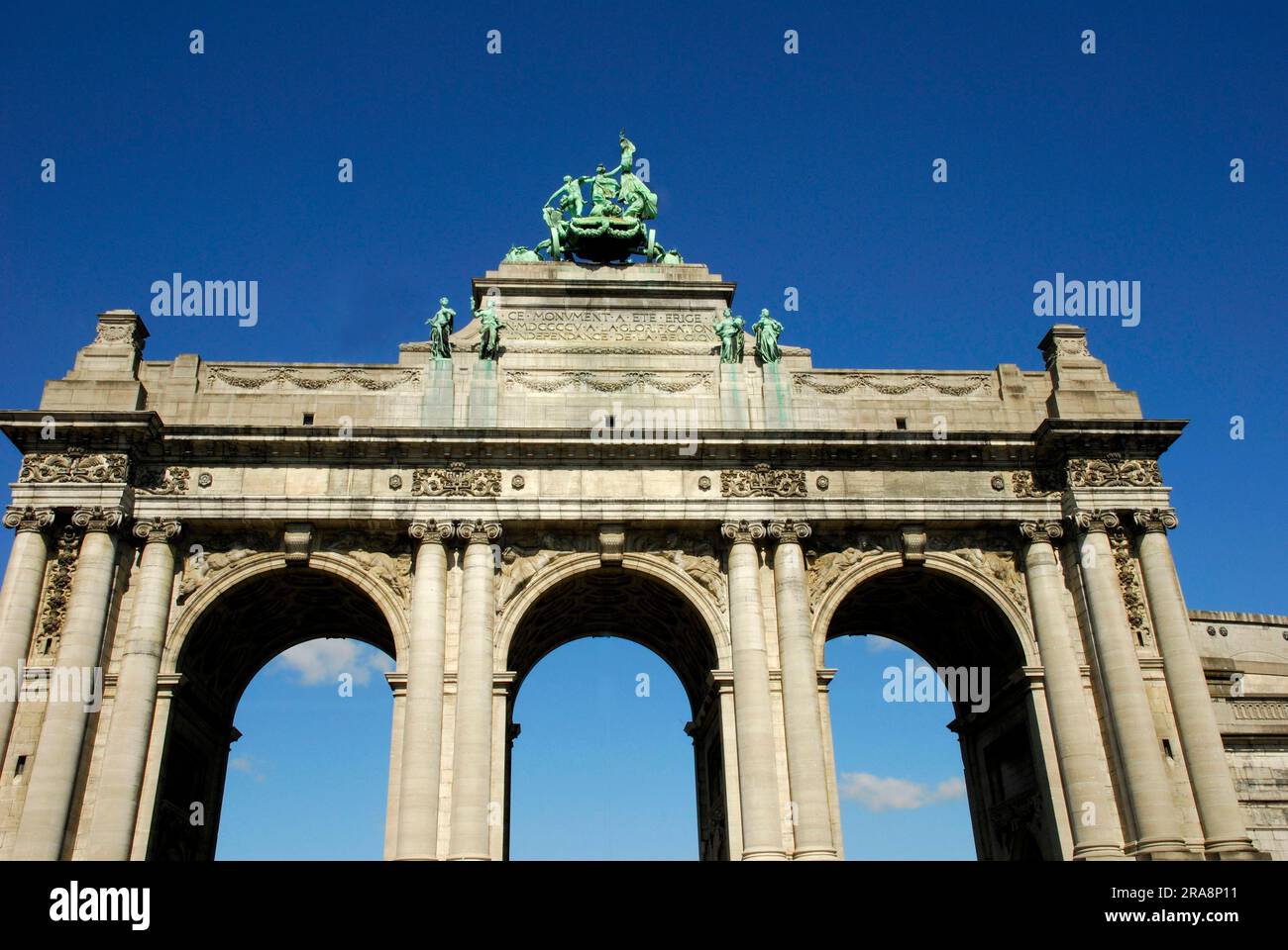 Arc de Triomphe, Parc de la jubilation, Parc du Cinquantenaire, Bruxelles, Belgique Banque D'Images