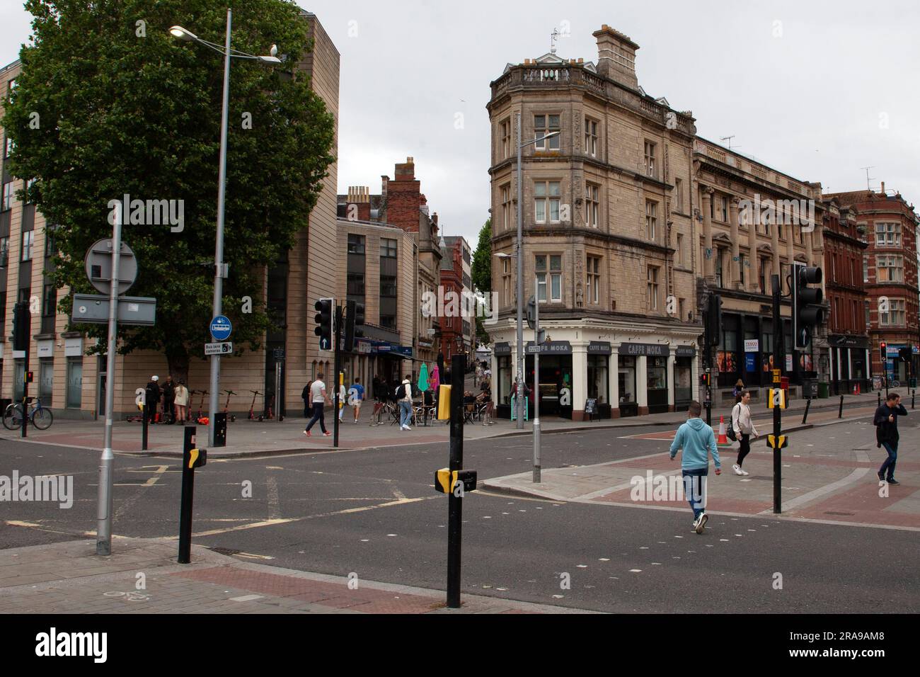 Baldwin Street et Clare Street Bristol, Banque D'Images