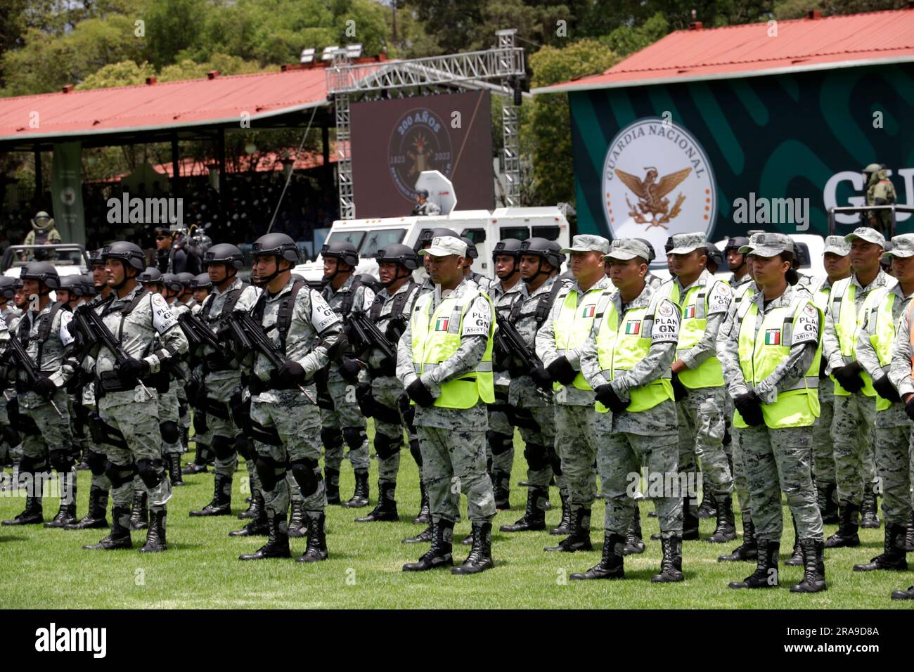 Non exclusif: 30 juin 2023, Mexico, Mexique: Éléments de la Garde
