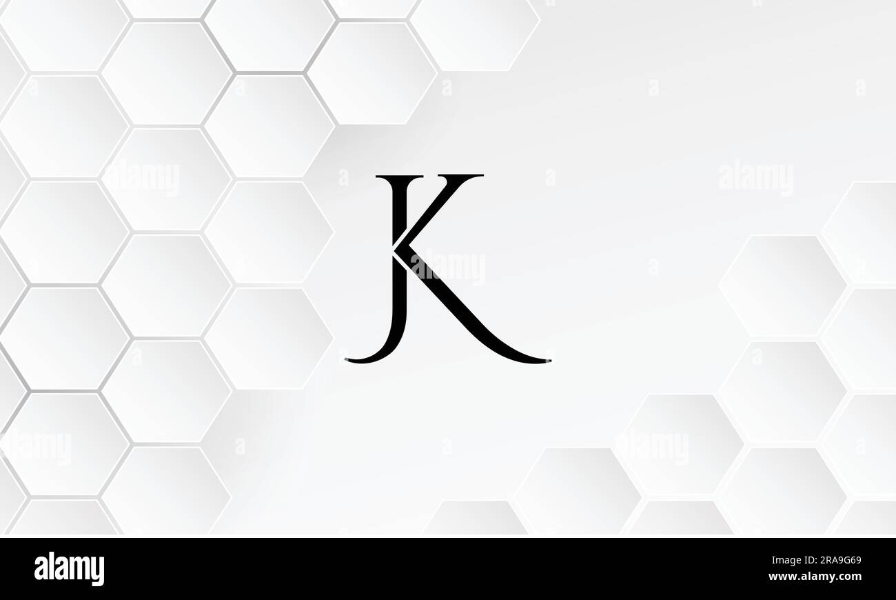 JK, KJ, lettre abstraite logo Monogram Illustration de Vecteur