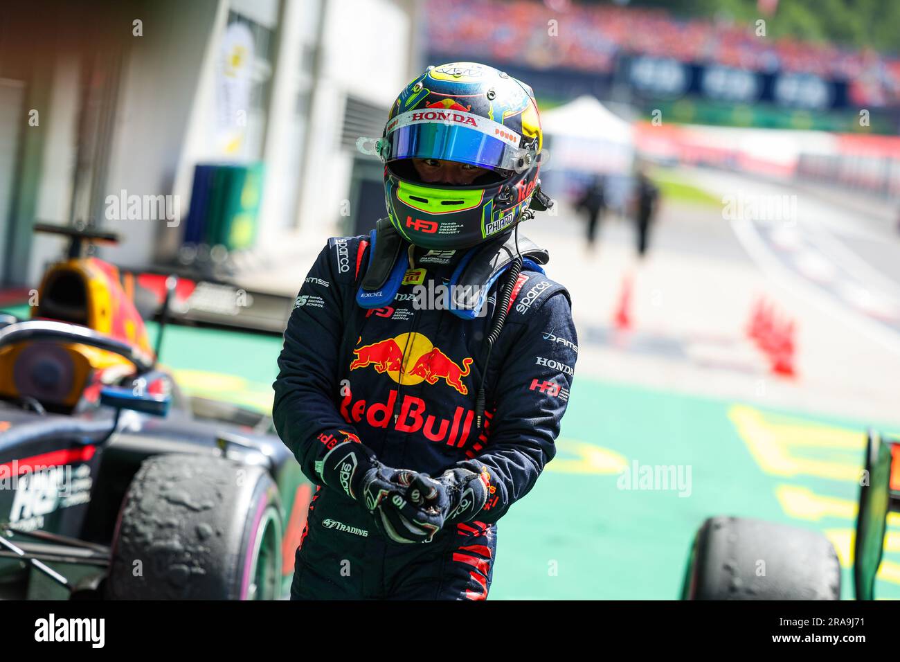 IWASA Ayumu (jpn), DAMS, Dallara F2, portrait lors de la ronde 7th du Championnat de Formule 2 de la FIA 2023 de 30 juin à 2 juillet 2023 sur l'anneau de taureau rouge, à Spielberg, Autriche crédit: Agence de photo indépendante Srl/Alamy Live News Banque D'Images