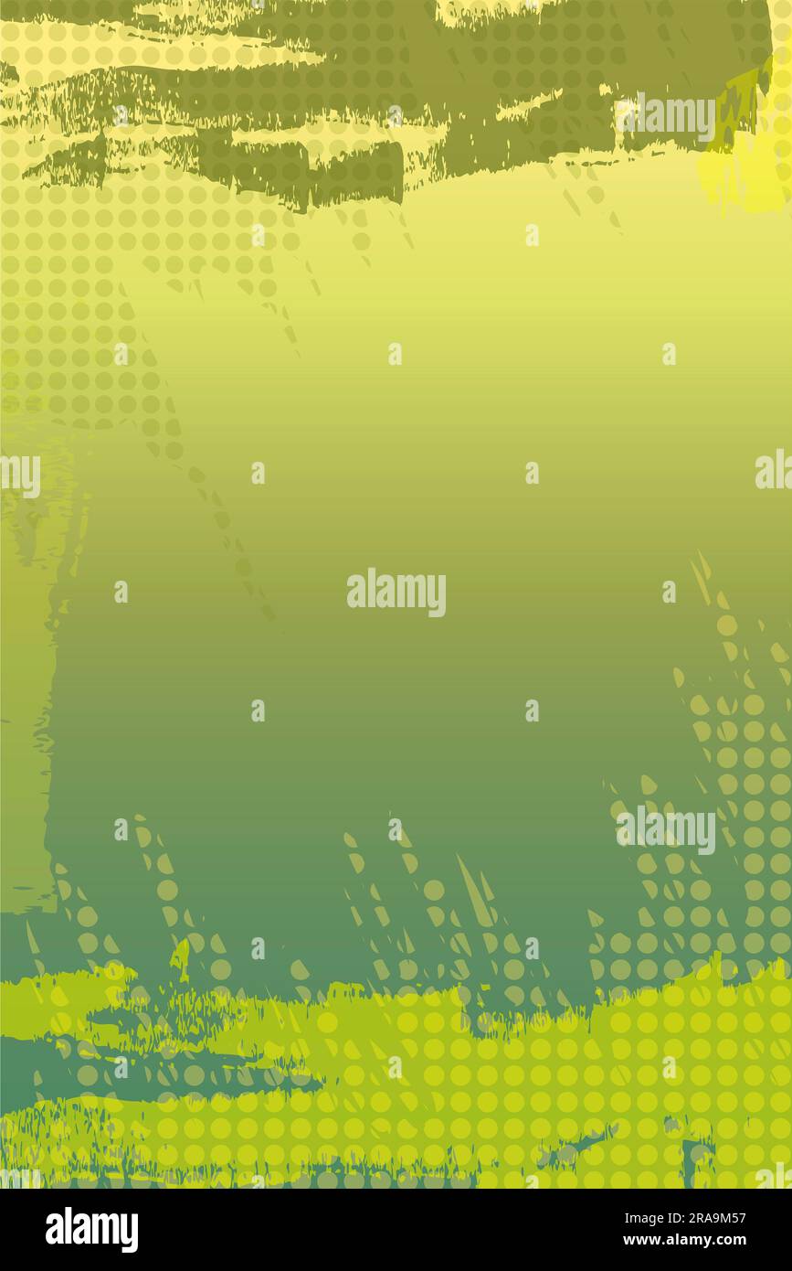 Fond de cadre abstrait d'été vert moderne - illustration stock Banque D'Images