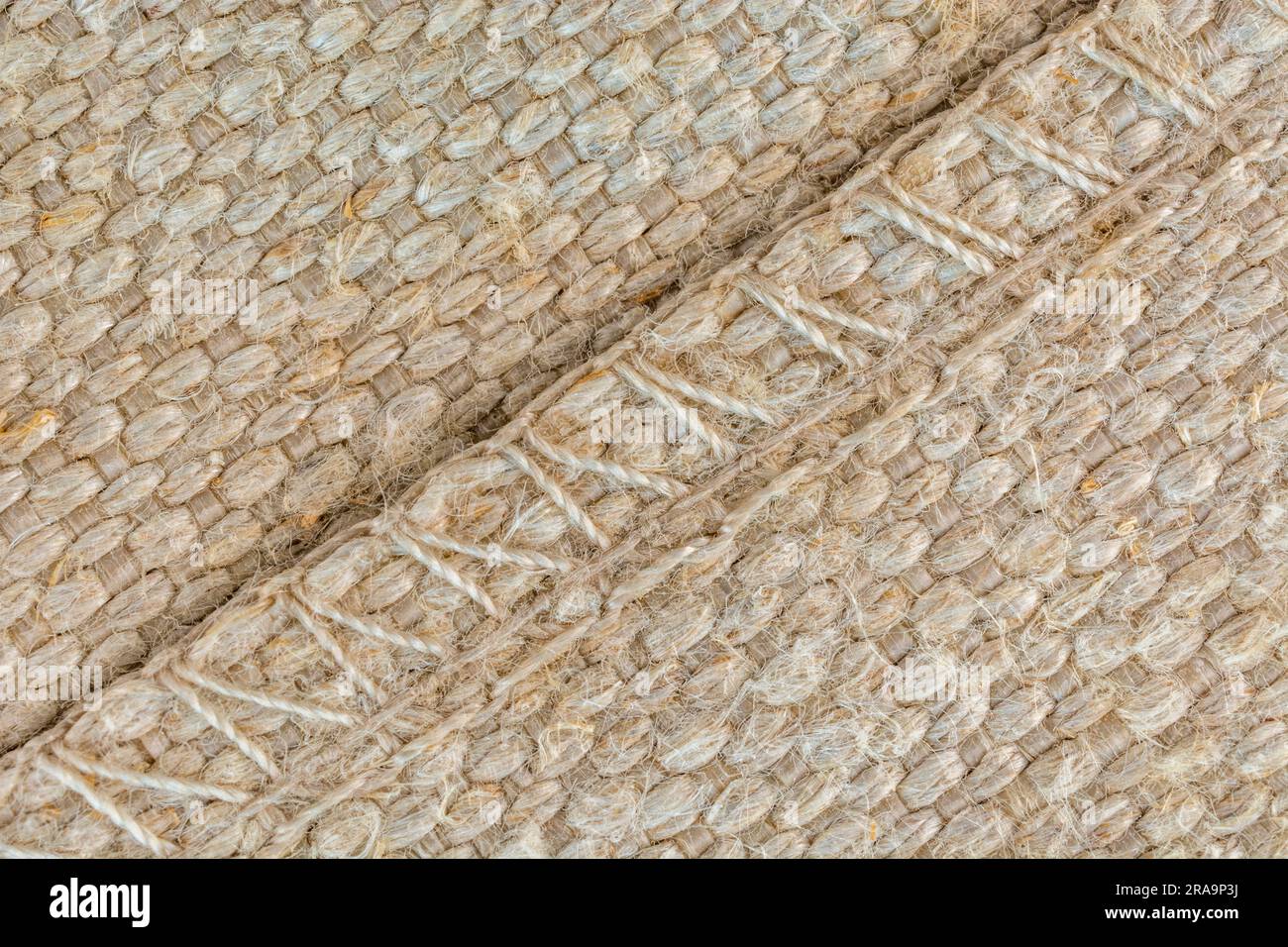 Gros plan de grosses coutures sur la toile de l'ancien siège. Pour le point dans l'idiome du temps, bien fixé, fixe. Banque D'Images