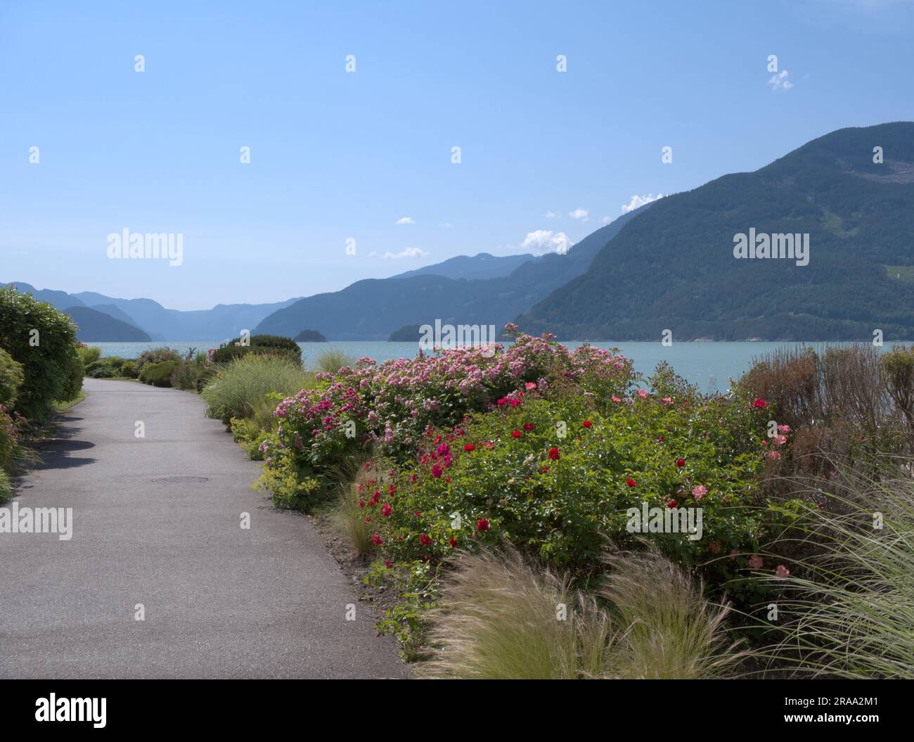 Oliver's Landing Beach, Furry Creek (Colombie-Britannique), Canada Banque D'Images