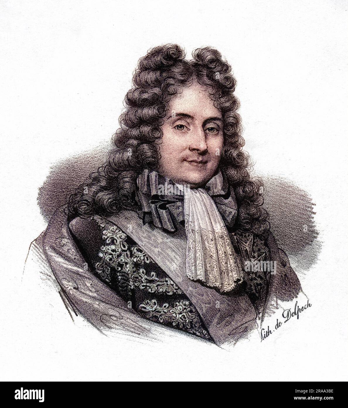 LOUIS de ROUVROY, duc de SAINT-SIMON - soldat français, courtier et diplomate, connu spécialement pour ses mémoires de la cour. Date: 1675 - 1755 Banque D'Images