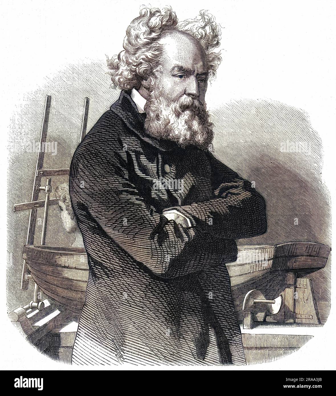 FREDERIC SAUVAGE Ingénieur mécanique français connu pour son travail sur l'hélice marine. Date: 1785 - 1857 Banque D'Images