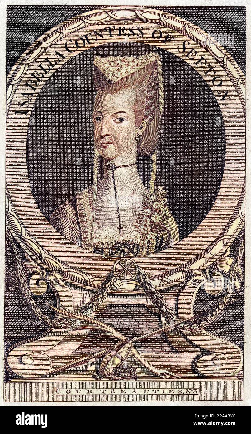 ISABELLA, comtesse de SEFTON femme de Charles Molyneux, premier comte.» Date: 1748 - 1819 Banque D'Images