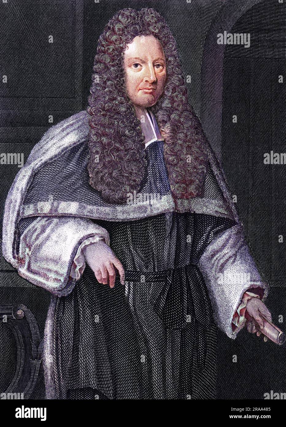 JOHN SMITH juge écossais, baron en chef de l'Échiquier en Écosse Date: 1657 - 1726 Banque D'Images