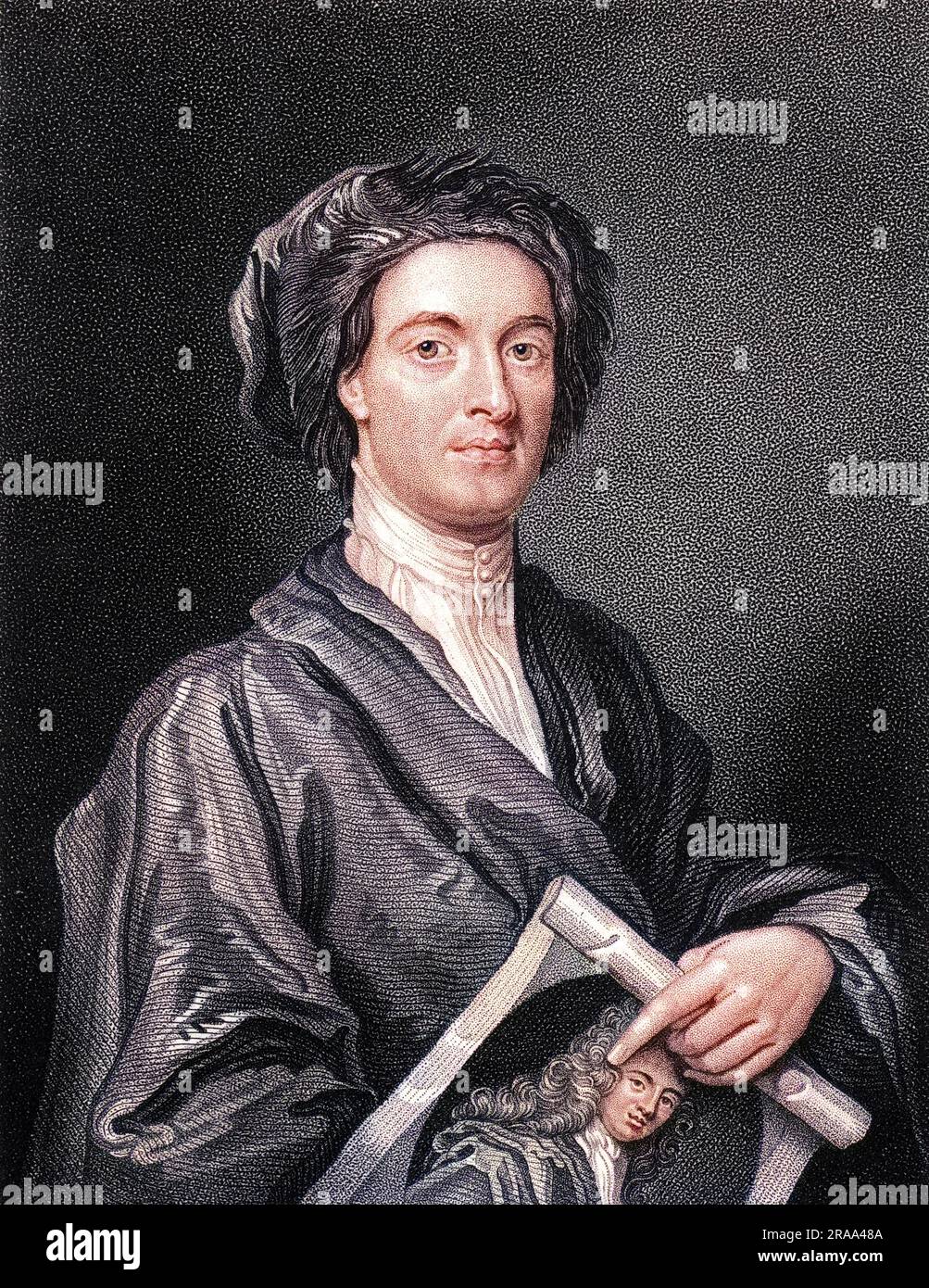 GRAVEUR JOHN SMITH Date: 1652 - 1742 Banque D'Images