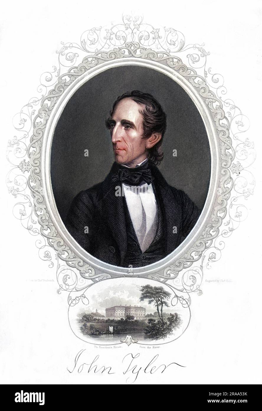 JOHN TYLER Président des États-Unis Date: 1790 - 1862 Banque D'Images