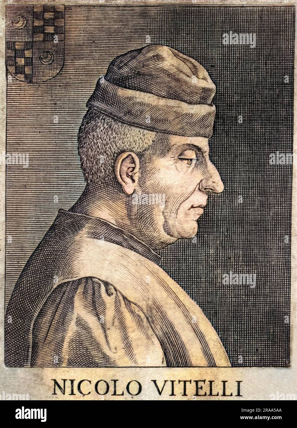 NICOLO VITELLI noble italien, membre de la famille qui a dirigé Citta di Castello Date: VERS 1510 Banque D'Images