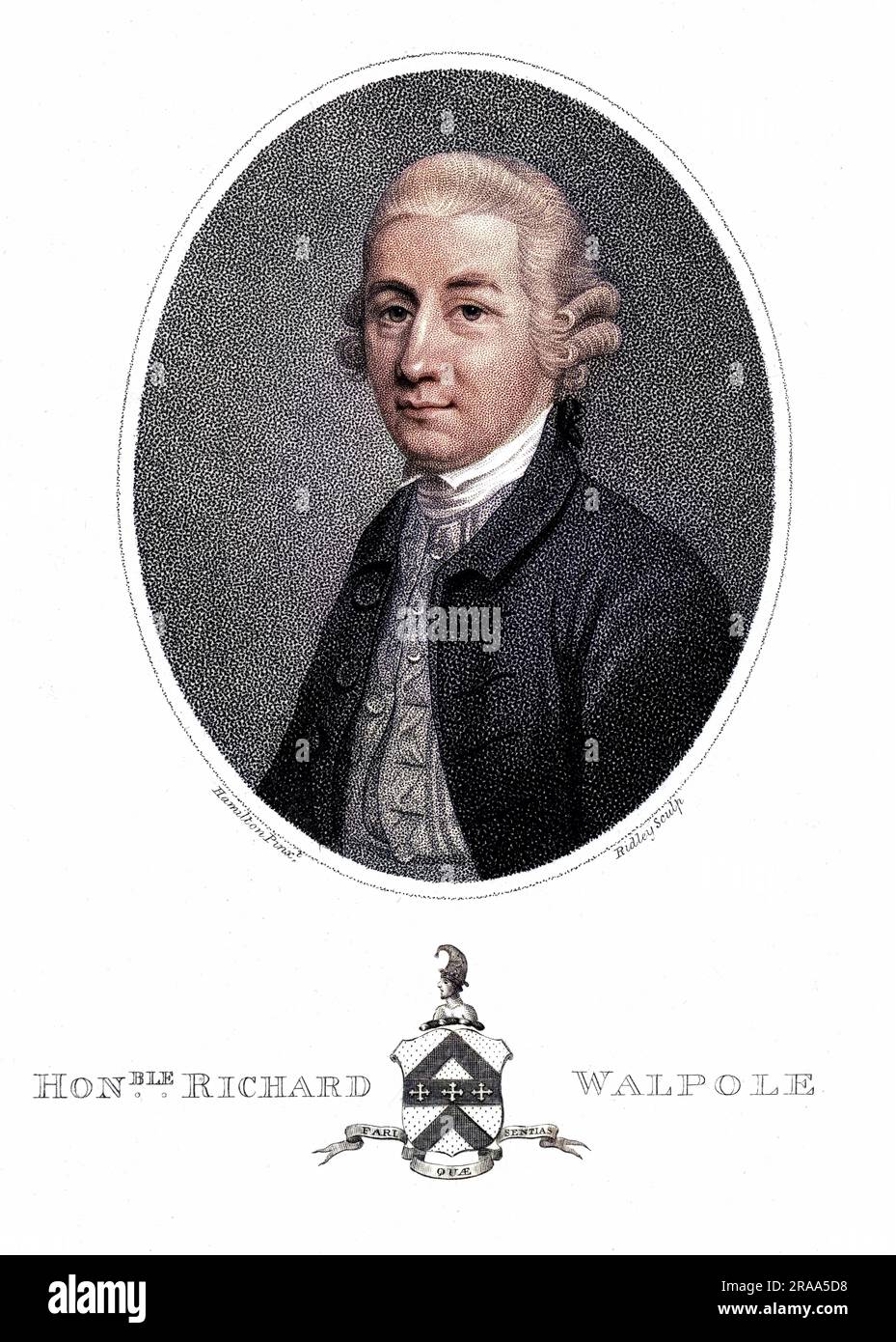 RICHARD WALPOLE homme d'État, troisième fils de Horatio lord Walpole. Date: ? - 1798 Banque D'Images