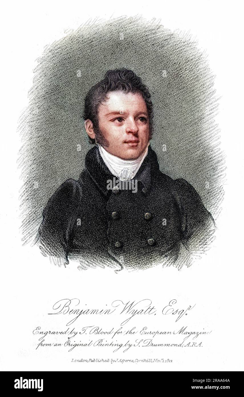 BENJAMIN DEAN WYATT ARCHITECTE Date: 1775 - 1850 Banque D'Images
