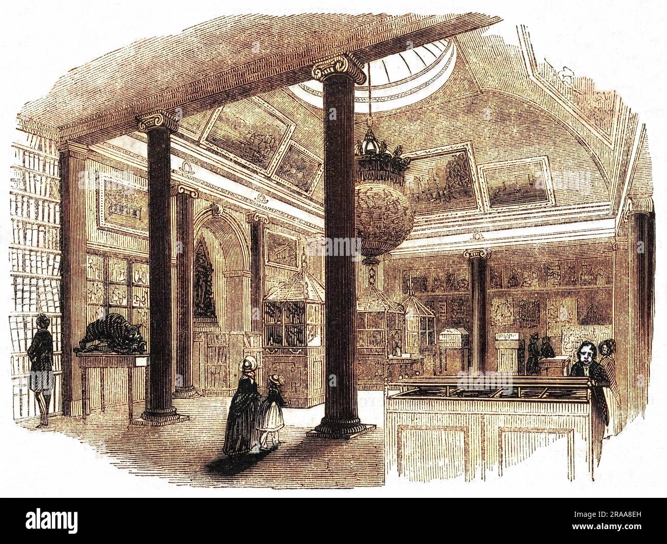 Intérieur du musée de l'entreprise. Date: 1830s Banque D'Images