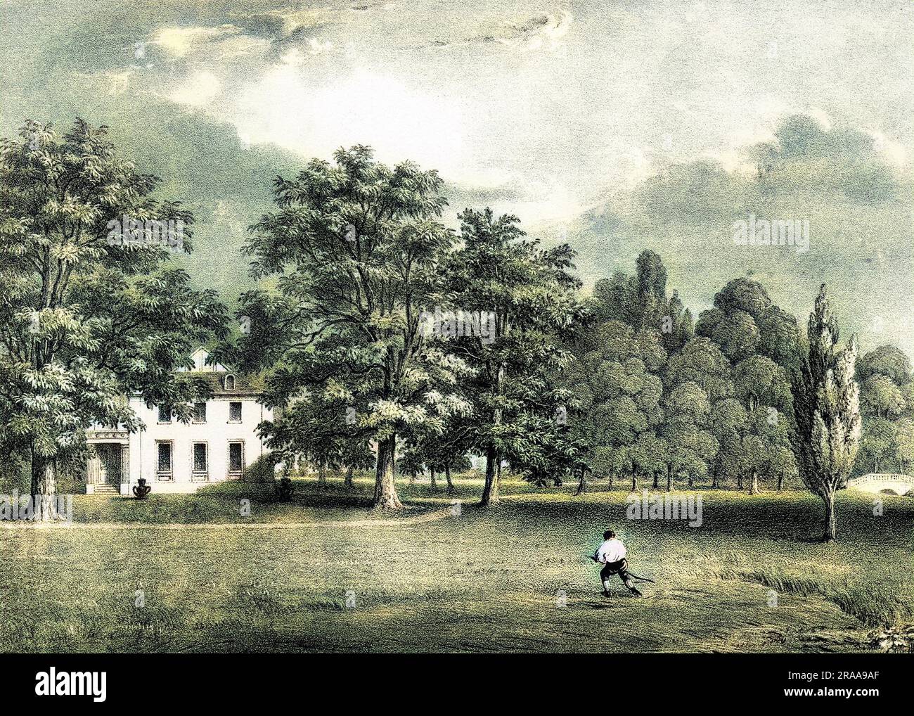 Elmer Lodge, à Beckenham, Kent. Date: 1838 Banque D'Images