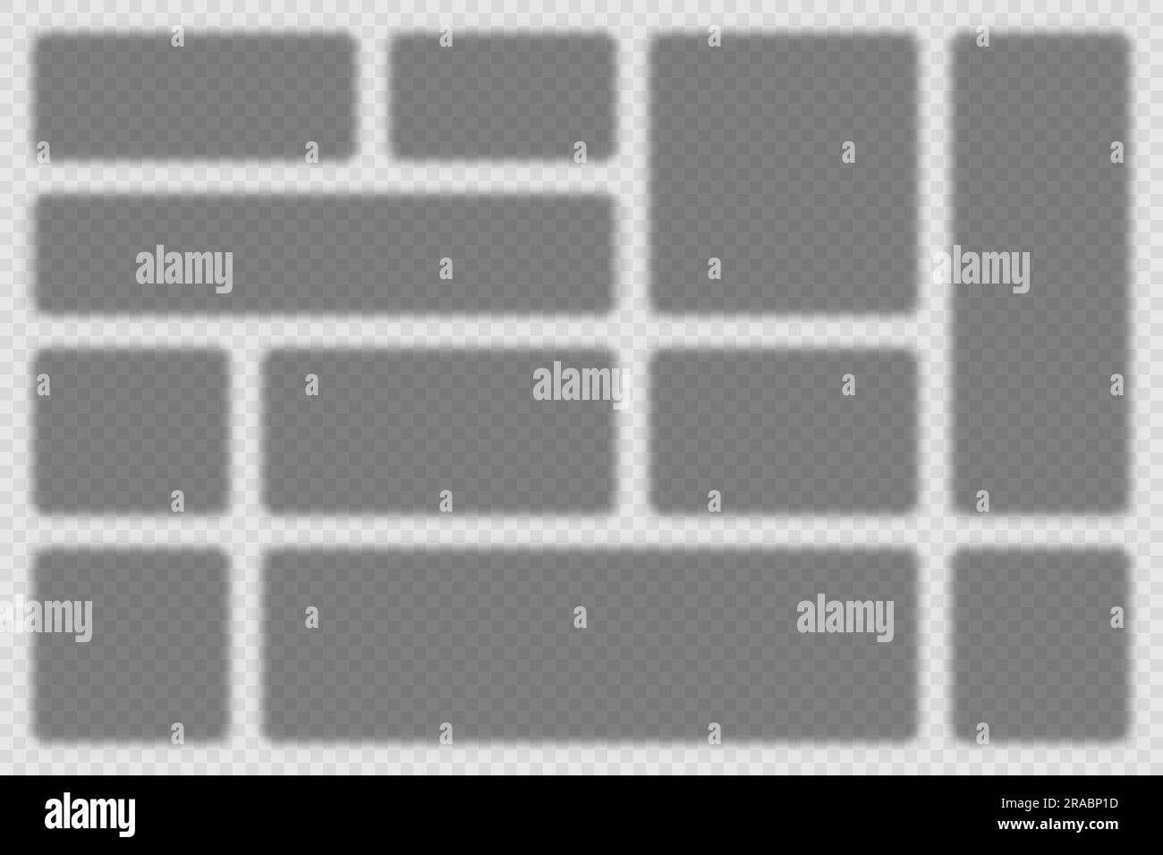 Collection d'ombres rectangulaires réalistes. Séparateurs de page carrés transparents. Éléments de conception. Cadre, modèle de bordure. Illustration vectorielle Illustration de Vecteur