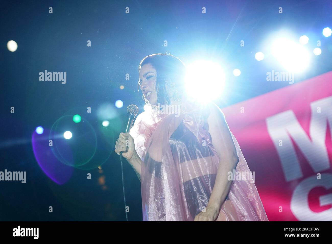 2023 Madrid Pride Parade. Ruth Lorenzo en concert pendant M. gay Espagne 2023. 30 juin, 2023. (Photo par Acero/Alter photos/Sipa USA) Banque D'Images