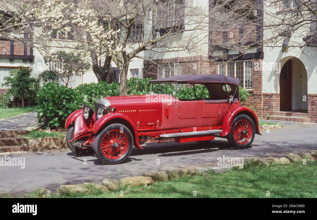 Un superbe wagon Bentley de 1928 4,5 litres photographié au Cap en Afrique du Sud. Banque D'Images