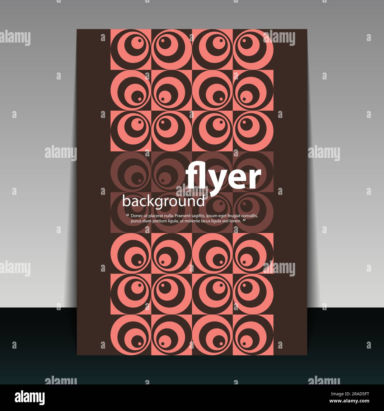 Motif circulaire ou couverture avec motif rétro Illustration de Vecteur