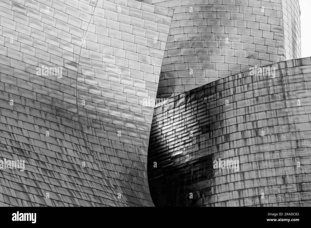 Façade en titane du musée Guggenheim de Bilbao Banque D'Images