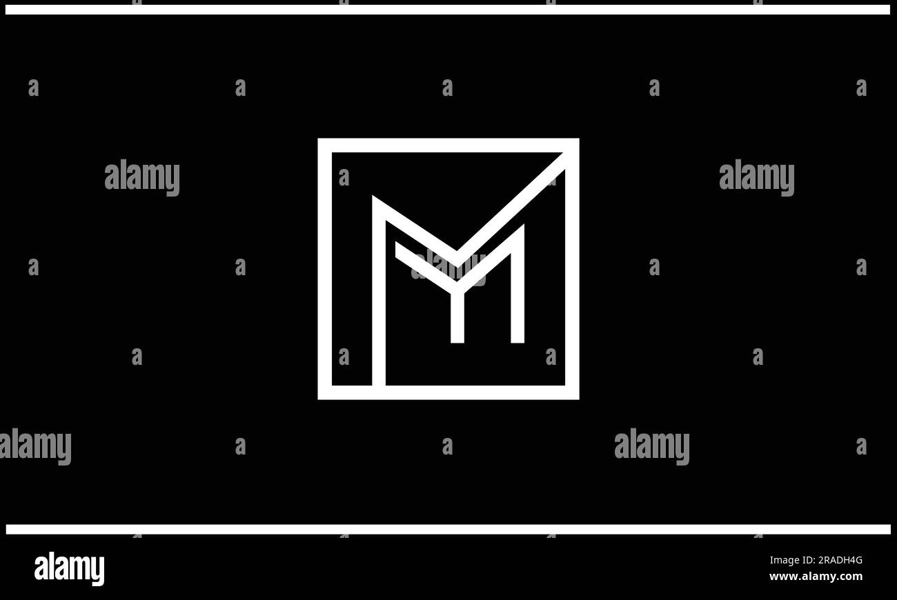 M y ,y M ,Abstract Letters logo Design Illustration de Vecteur