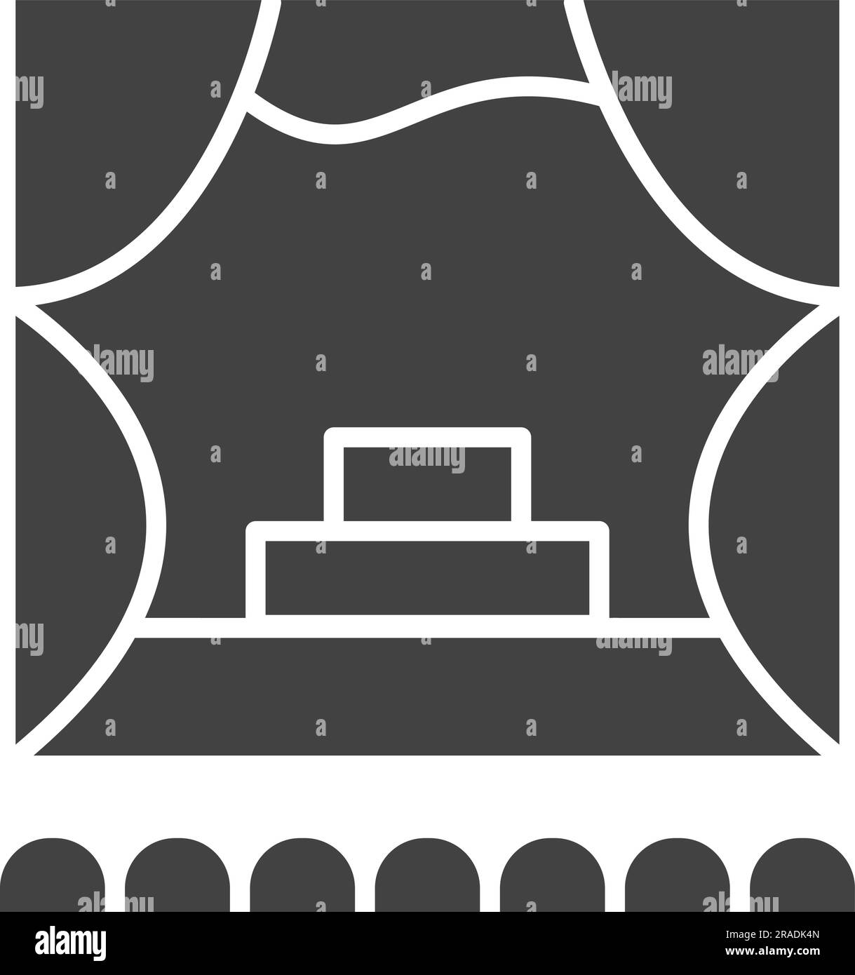 Image de l'icône de la salle d'événements. Illustration de Vecteur