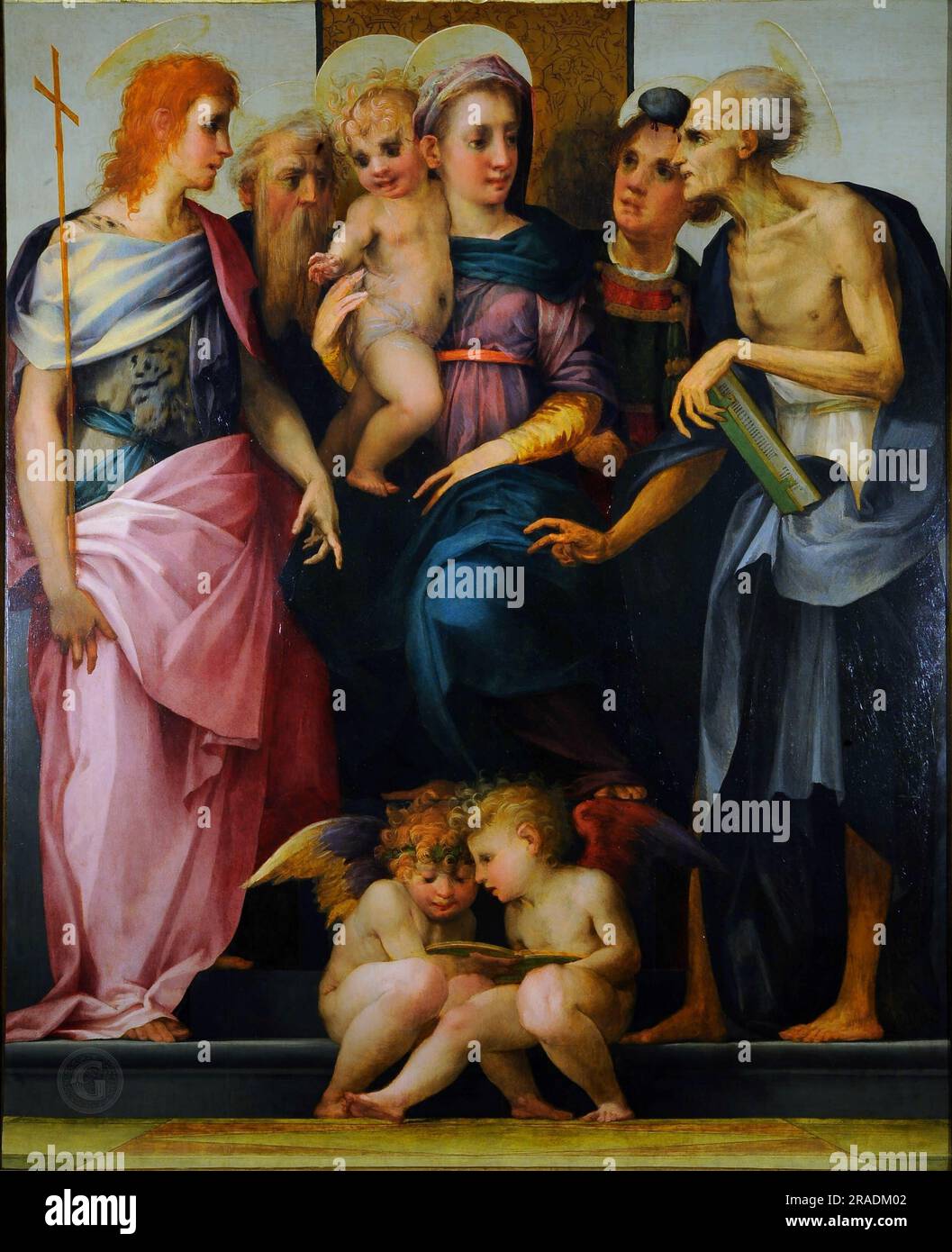 Uffizi - Rosso Fiorentino - Ange musical Banque D'Images