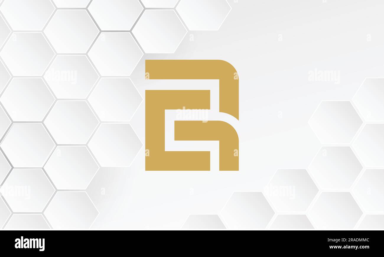 C R, R C, Monogramme du logo des lettres abstraites Illustration de Vecteur