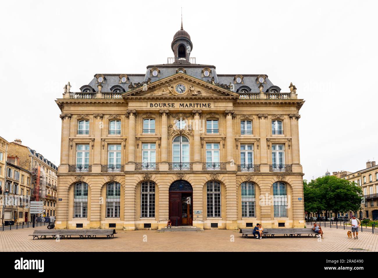 Bourse Maritime, place Lainé, Bordeaux, Aquitaine, France. Banque D'Images