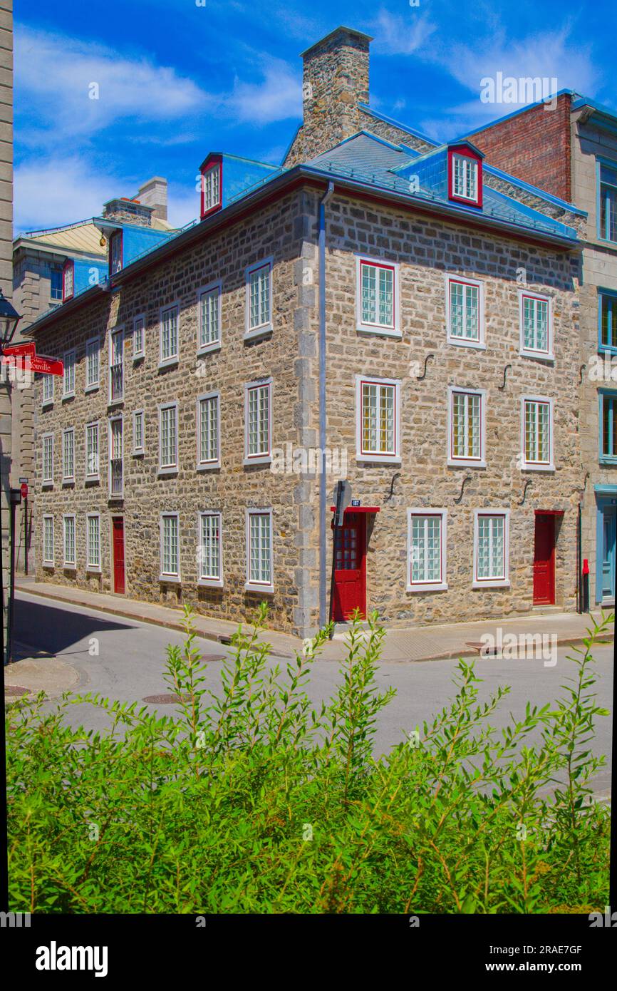 Canada, Québec, Montréal, place d'Youville, Vieux-Montréal, Banque D'Images