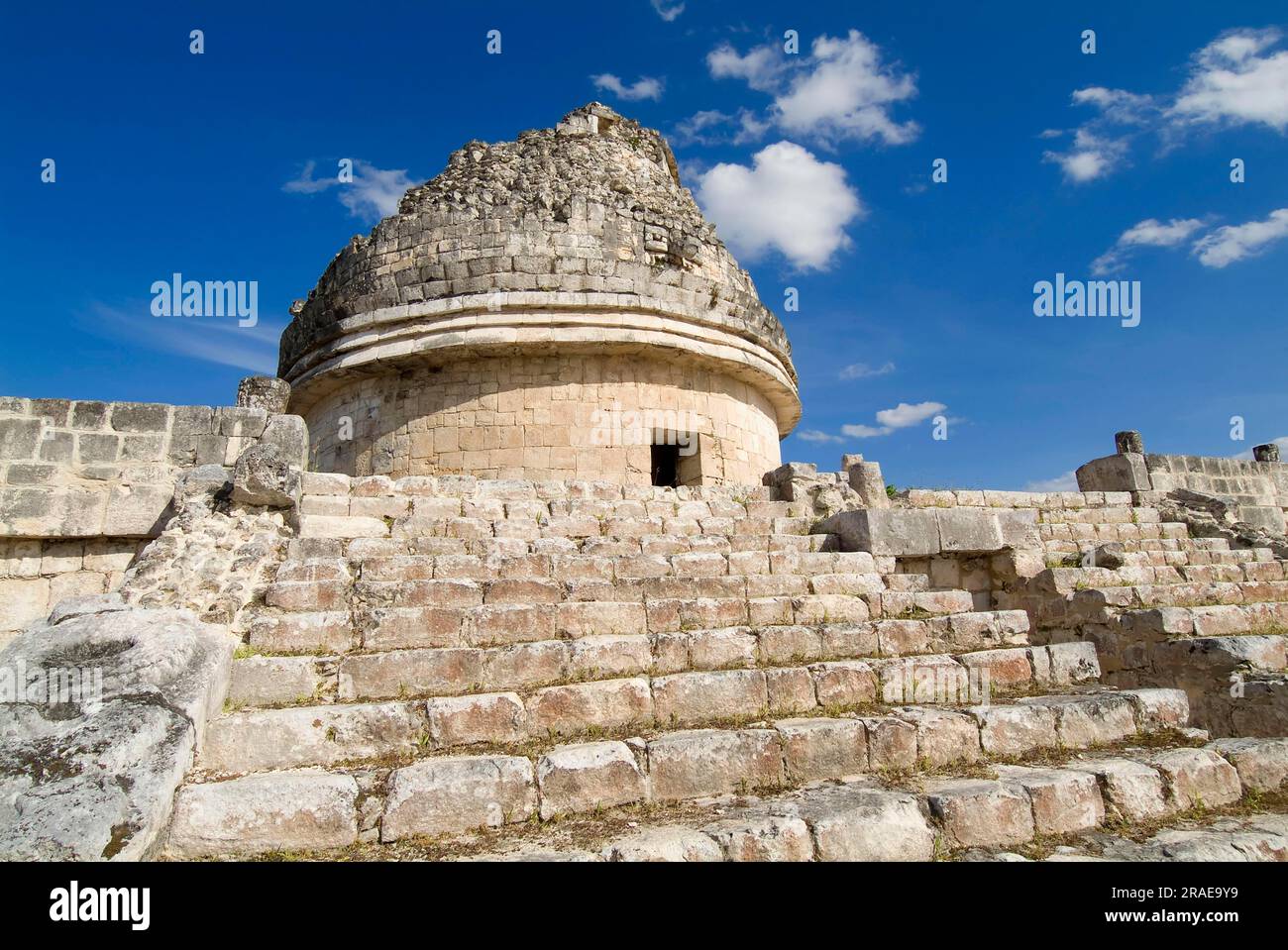 El Caracol, la Tour de l'escargot, Observatoire, Chichen Itza, Yucatan, Mexique Banque D'Images