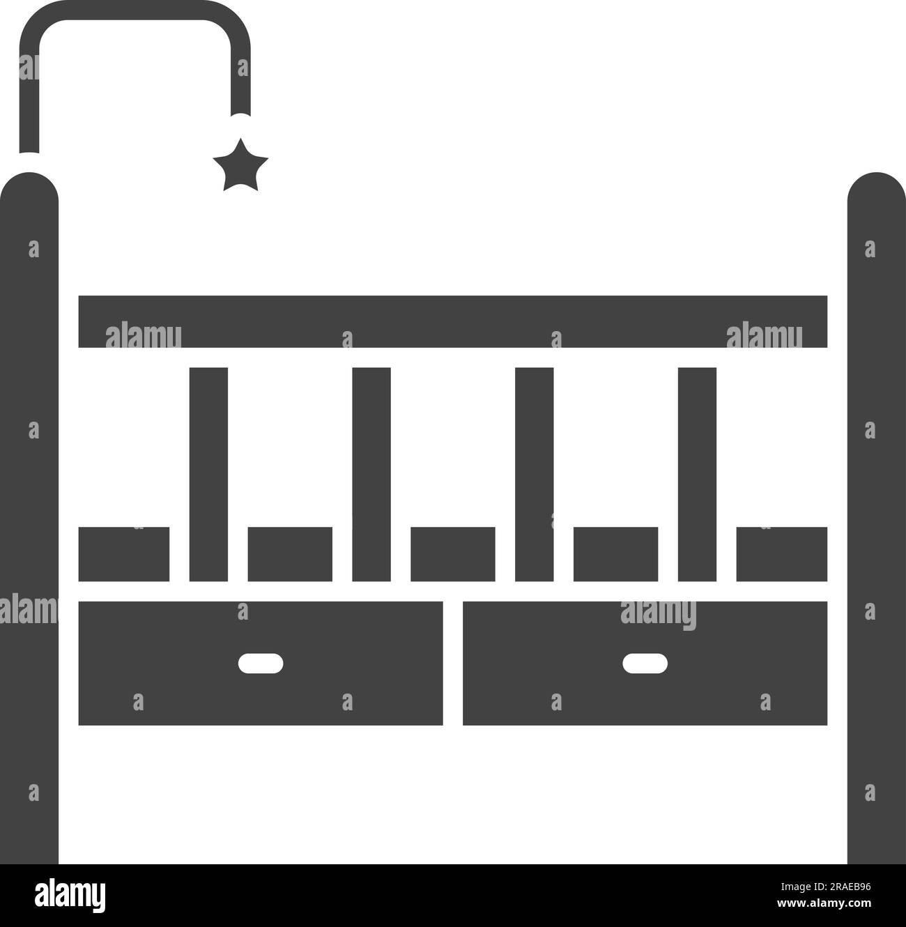 Image de l'icône CRIB. Illustration de Vecteur