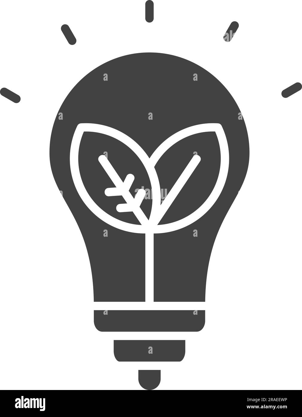 Icône d'énergie verte. Illustration de Vecteur